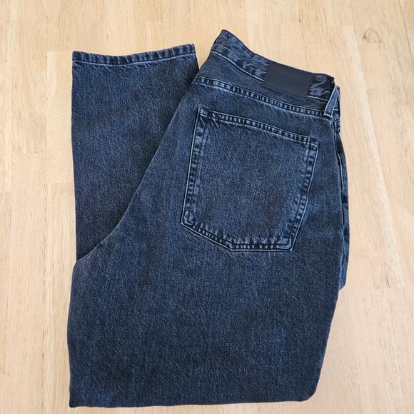 Everlane The Curvy ’90s Cheeky Jean Ankle Button Fly Washed Black Sz 33 NWT - Picture 9 of 9